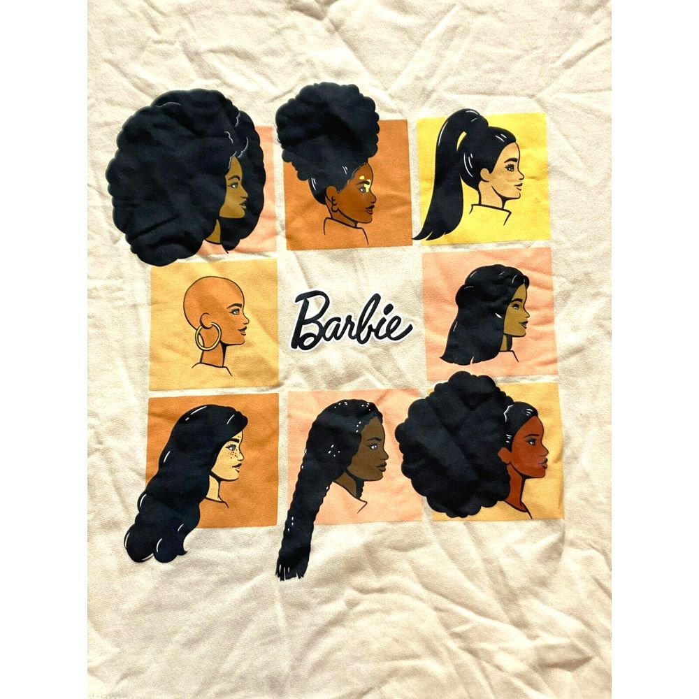 Barbie‎ Sweatshirt Womens Large Beige Ethnic Pride Oversized Pullover Ladies - Picture 2 of 7